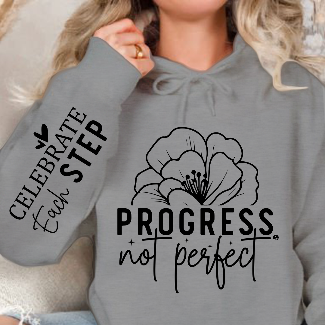 Hoodie Unisex Progress Not Perfect