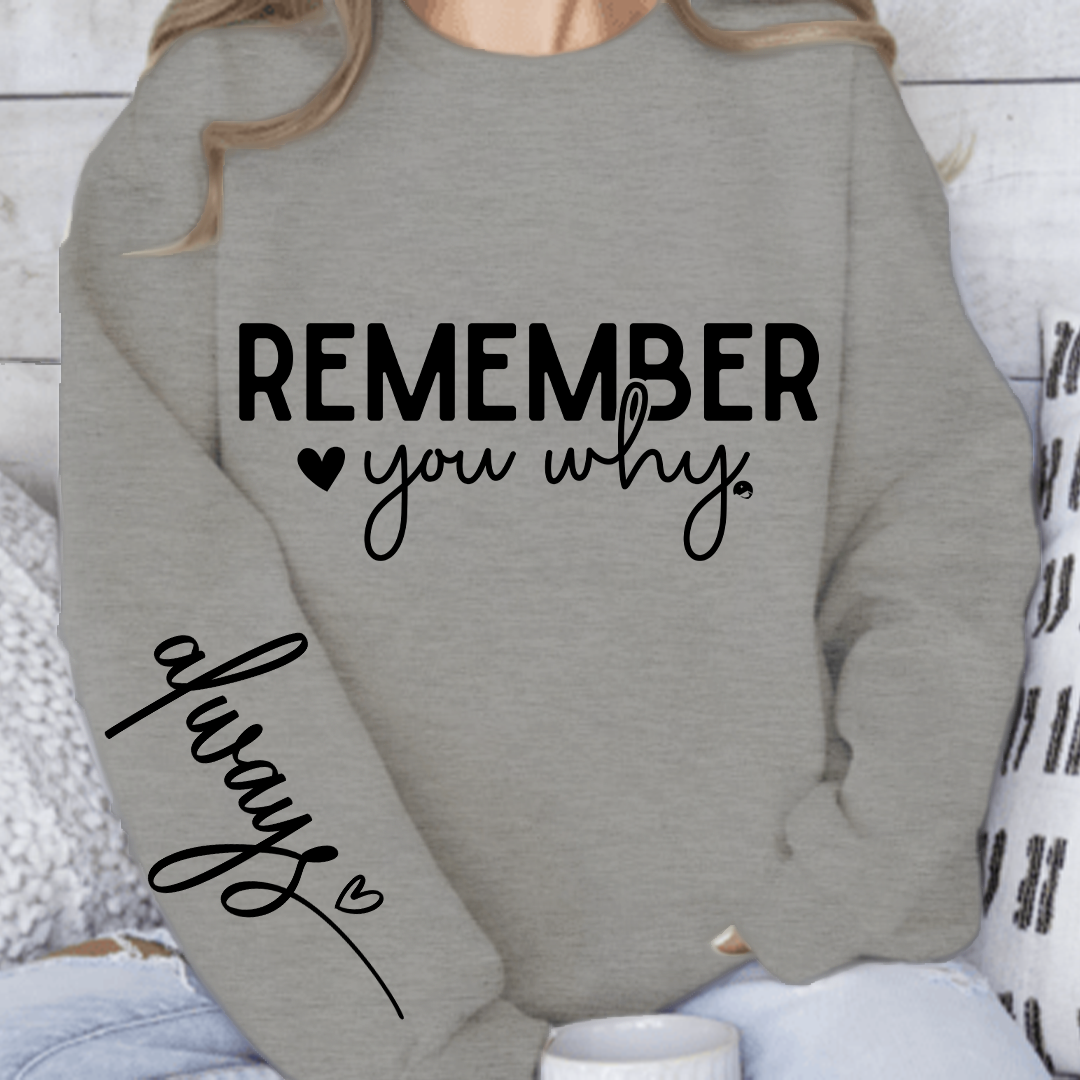 Sweatshirt Unisex Remember You Why