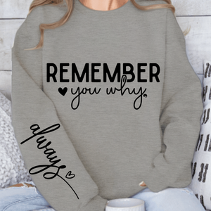 Sweatshirt Unisex Remember You Why