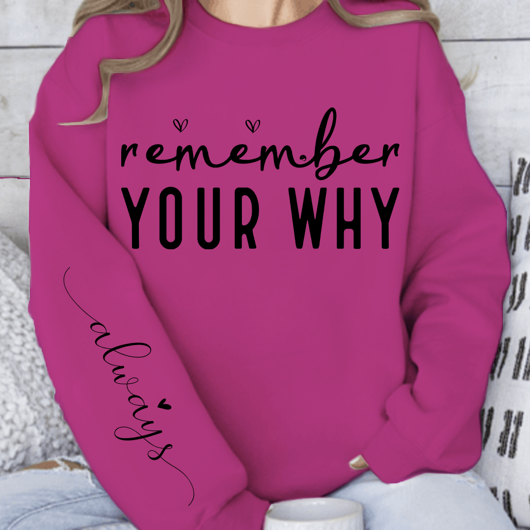 Sweatshirt Unisex Remember Your Why