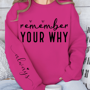 Sweatshirt Unisex Remember Your Why