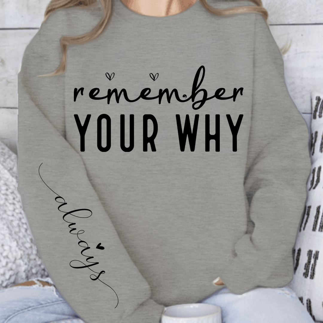Sweatshirt Unisex Remember Your Why