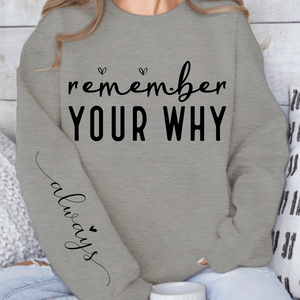 Sweatshirt Unisex Remember Your Why