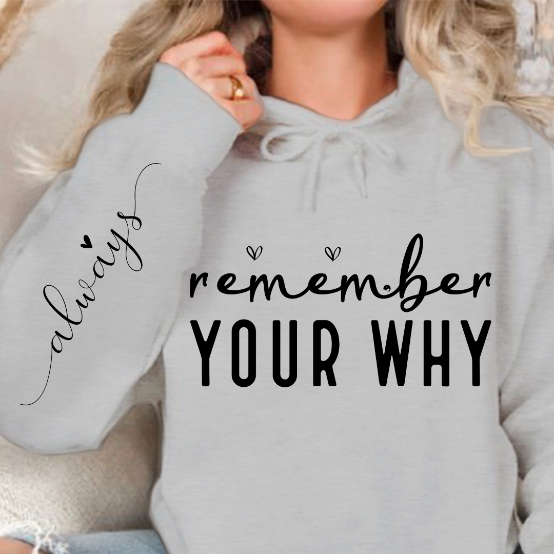 Hoodie Unisex Remember Your Why