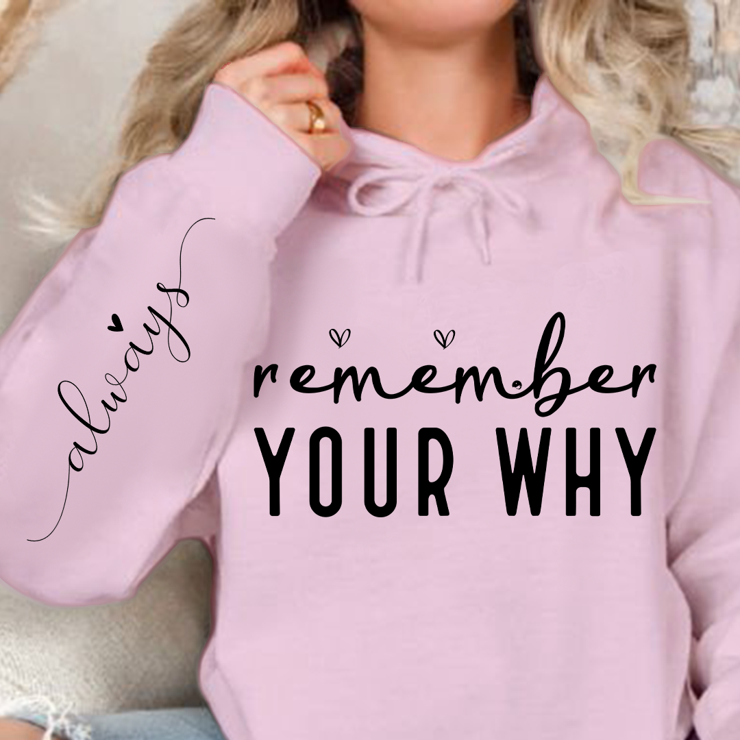 Hoodie Unisex Remember Your Why