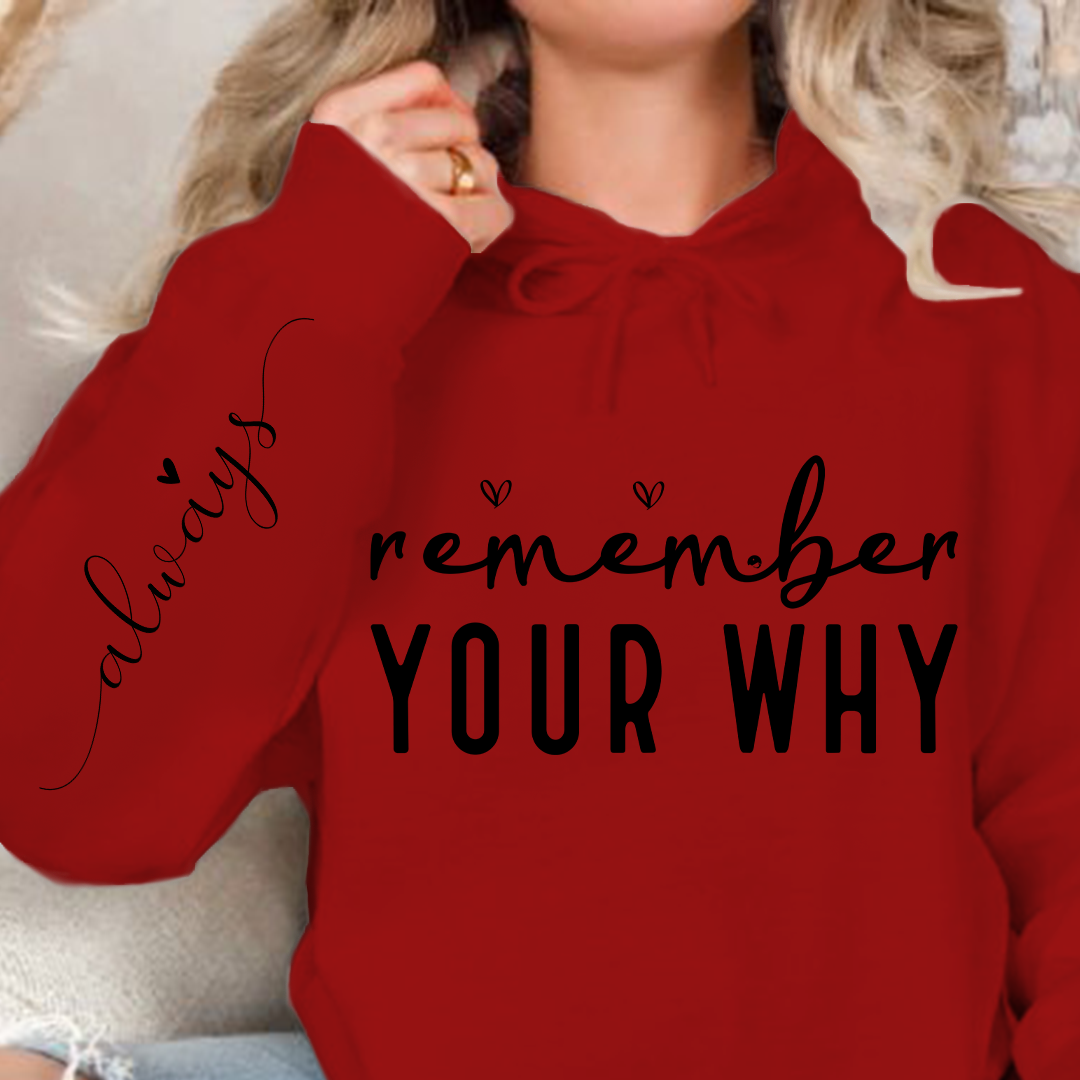Hoodie Unisex Remember Your Why