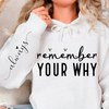 Hoodie Unisex Remember Your Why