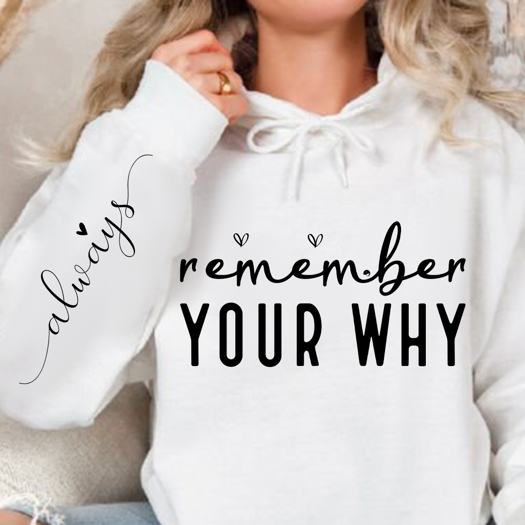 Hoodie Unisex Remember Your Why