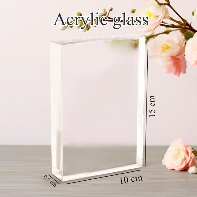 Vertical Acrylic Glass Choose Happy