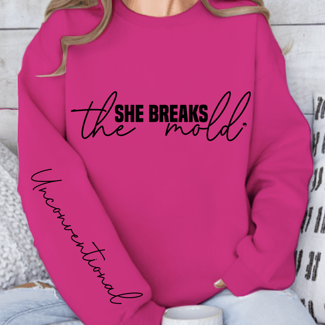 Sweatshirt Unisex She breaks the mold