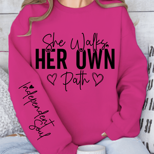 Sweatshirt Unisex She Walks Her Own Path