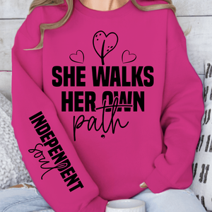 Sweatshirt Unisex She walks her own path