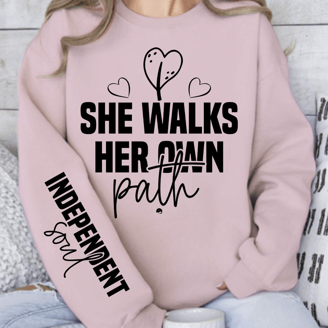 Sweatshirt Unisex She walks her own path