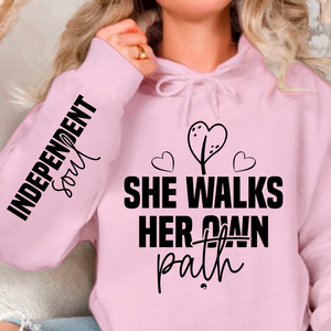 Hoodie Unisex She walks her own path