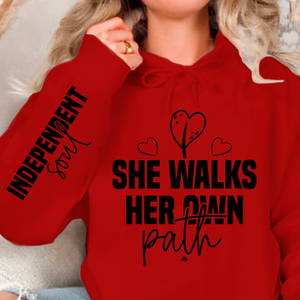 Hoodie Unisex She walks her own path
