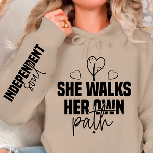 Hoodie Unisex She walks her own path