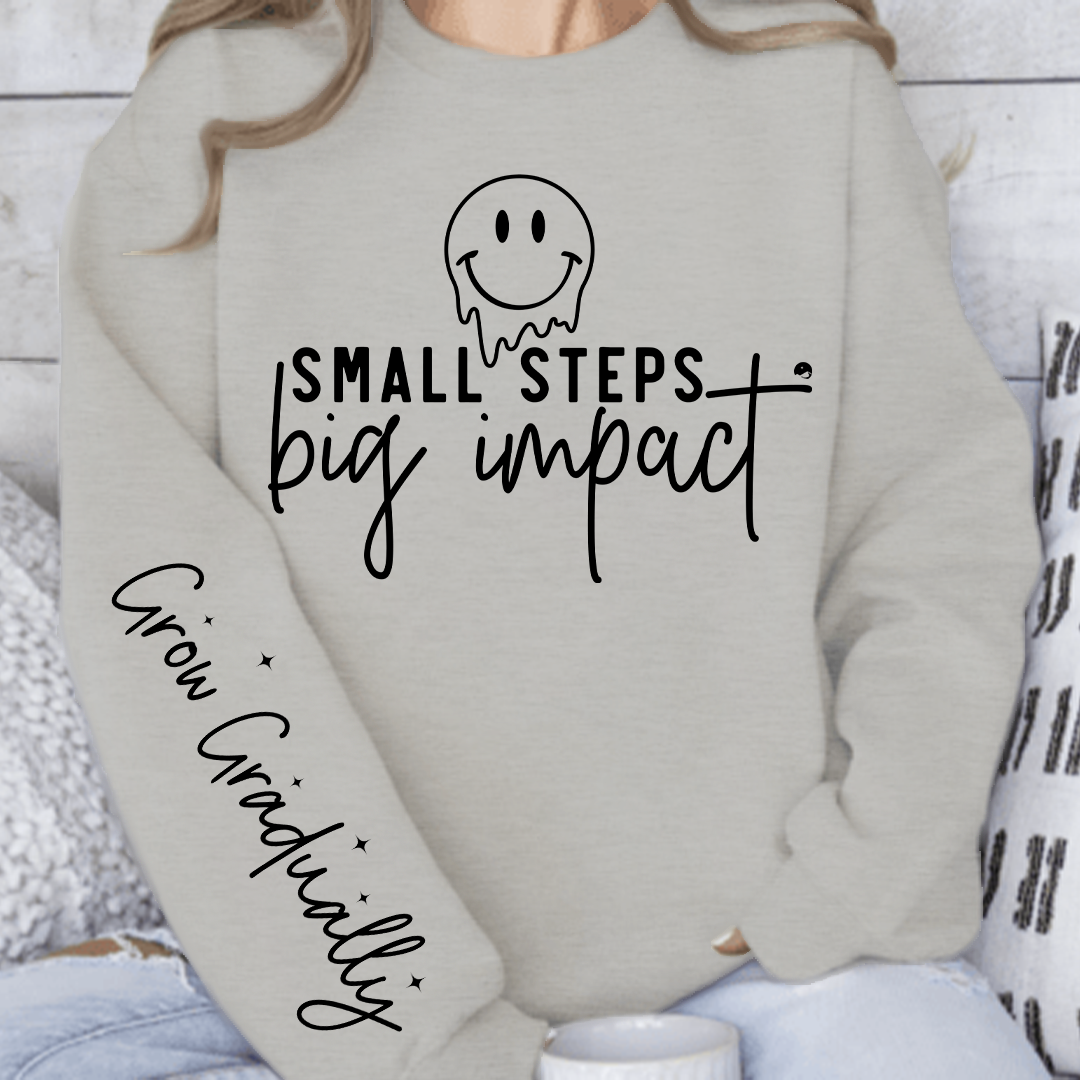Sweatshirt Unisex Small Steps Big Impact