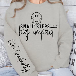 Sweatshirt Unisex Small Steps Big Impact