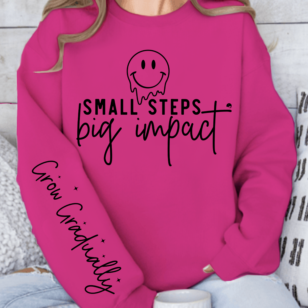 Sweatshirt Unisex Small Steps Big Impact