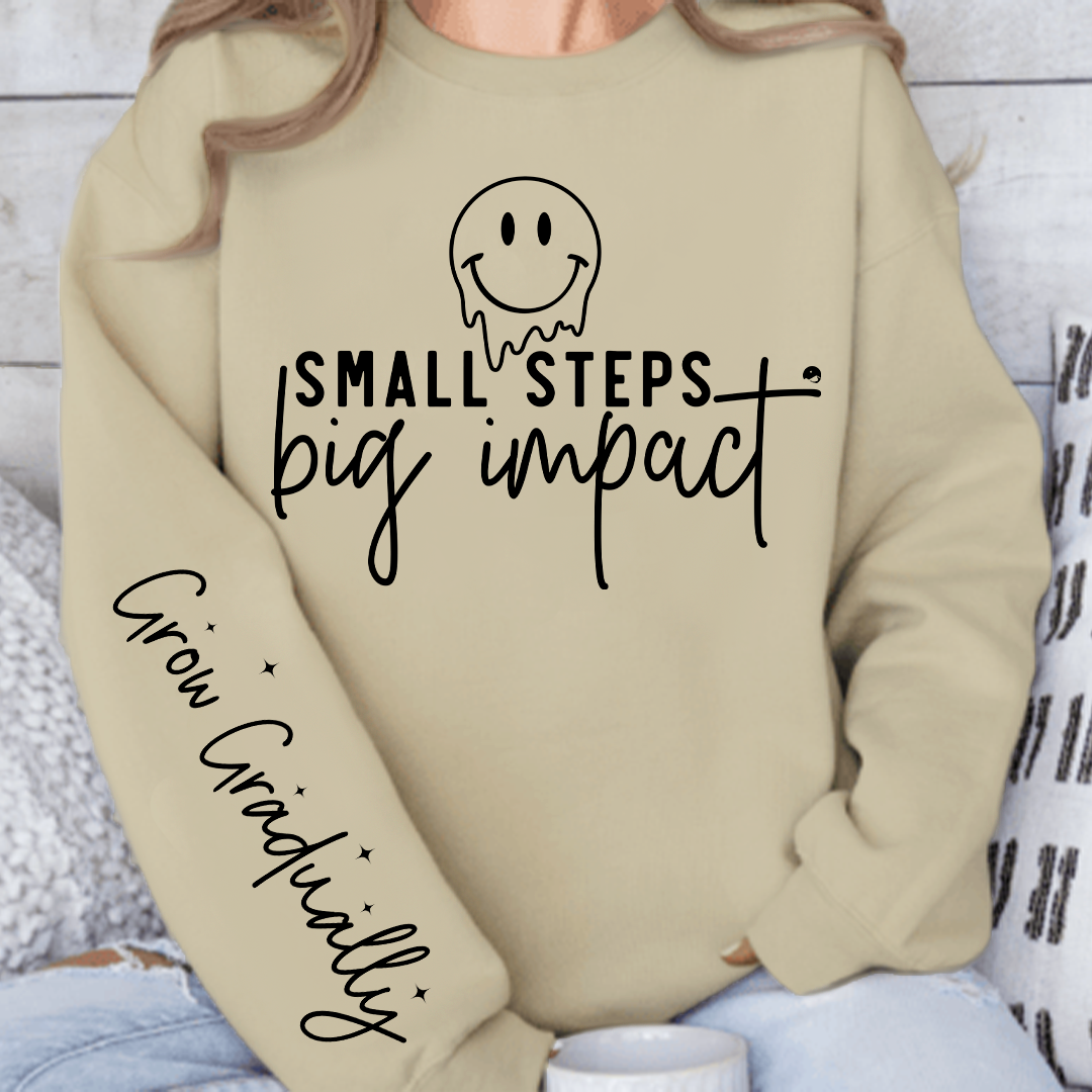 Sweatshirt Unisex Small Steps Big Impact