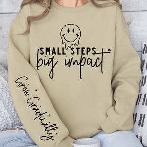 Sweatshirt Unisex Small Steps Big Impact