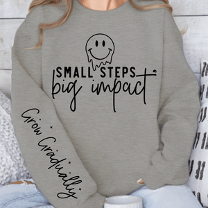 Sweatshirt Unisex Small Steps Big Impact