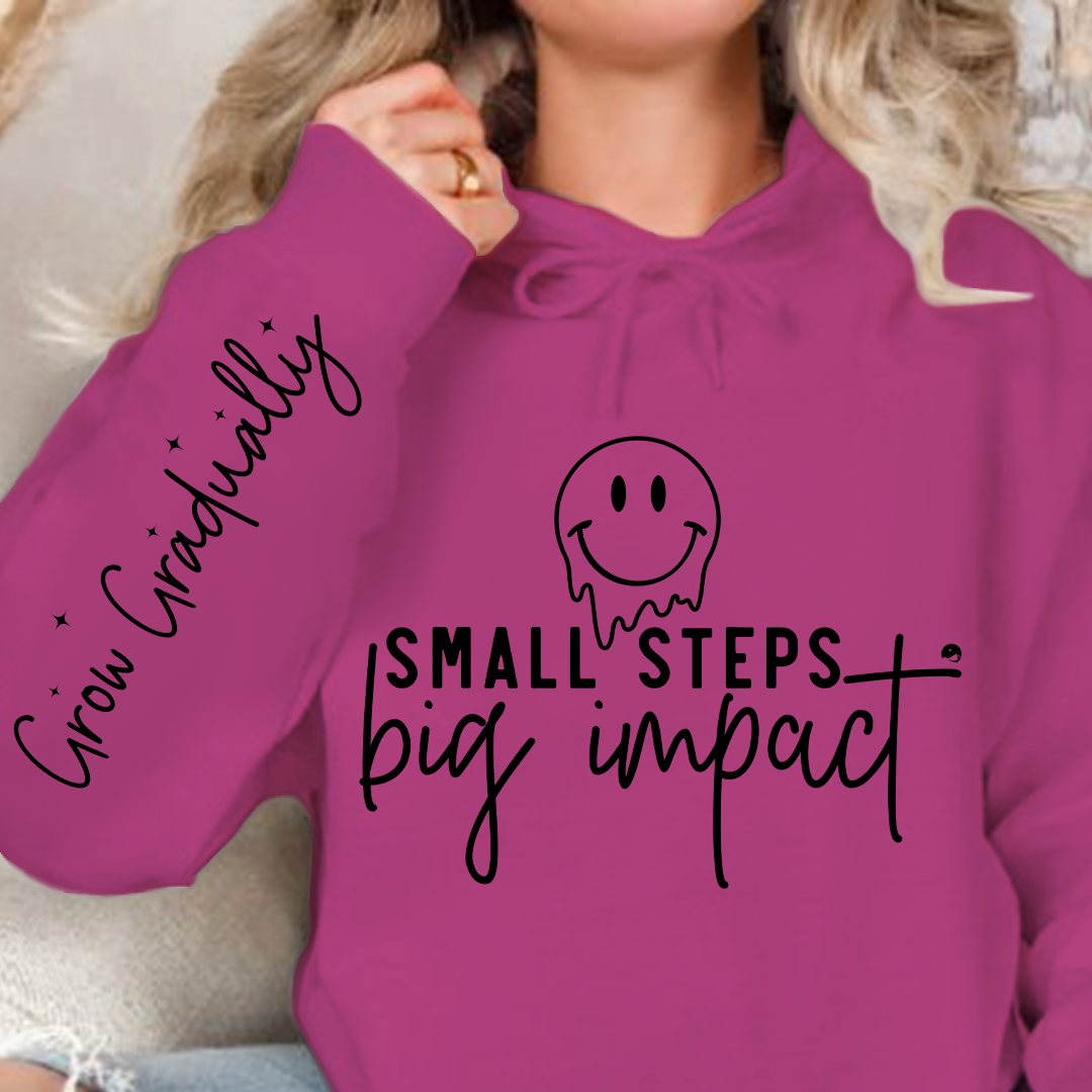 Hoodie Unisex Small Steps Big Impact