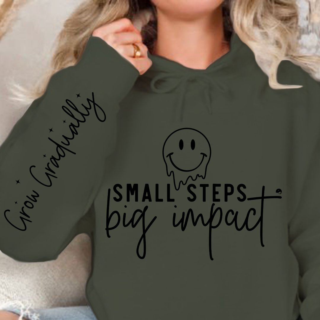 Hoodie Unisex Small Steps Big Impact
