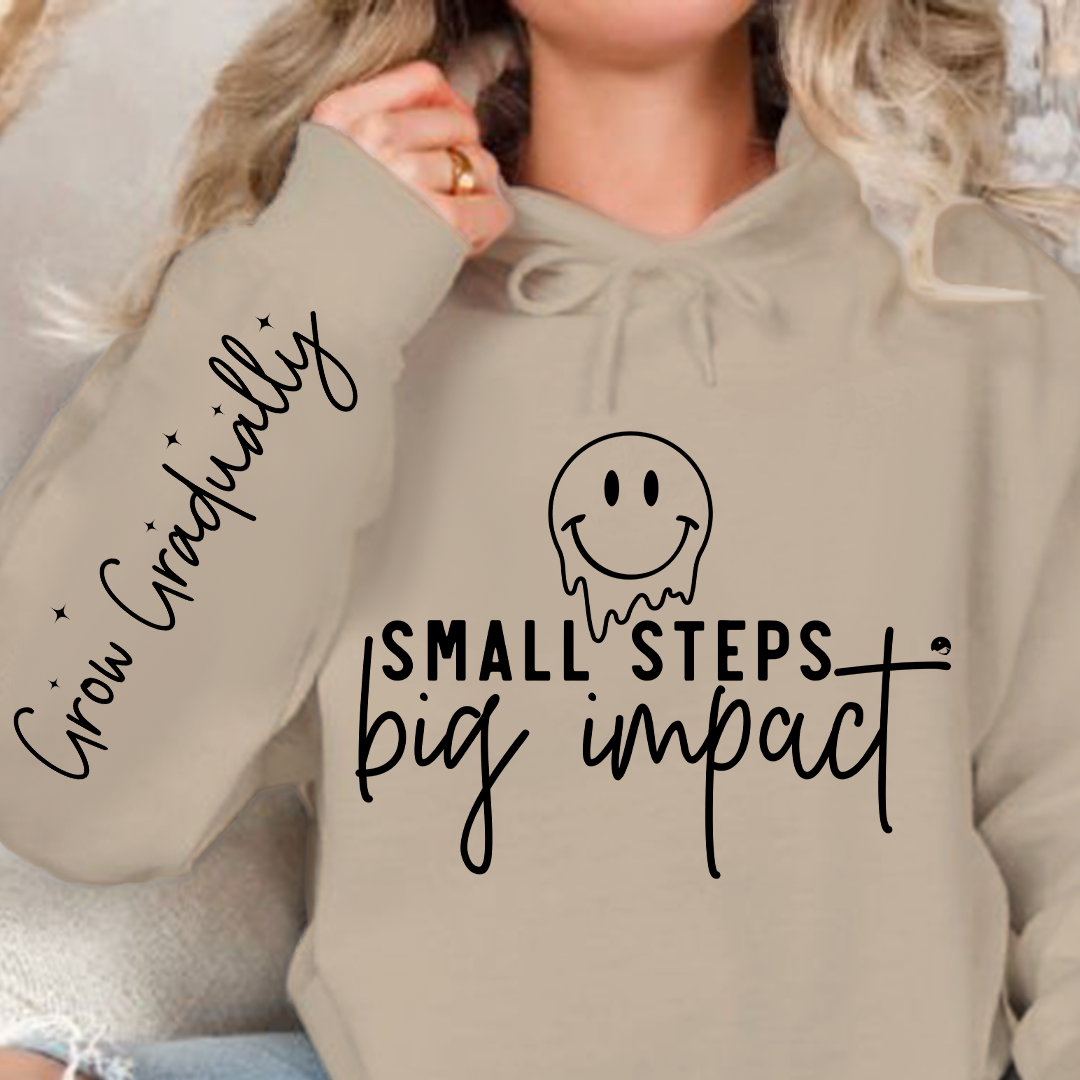 Hoodie Unisex Small Steps Big Impact