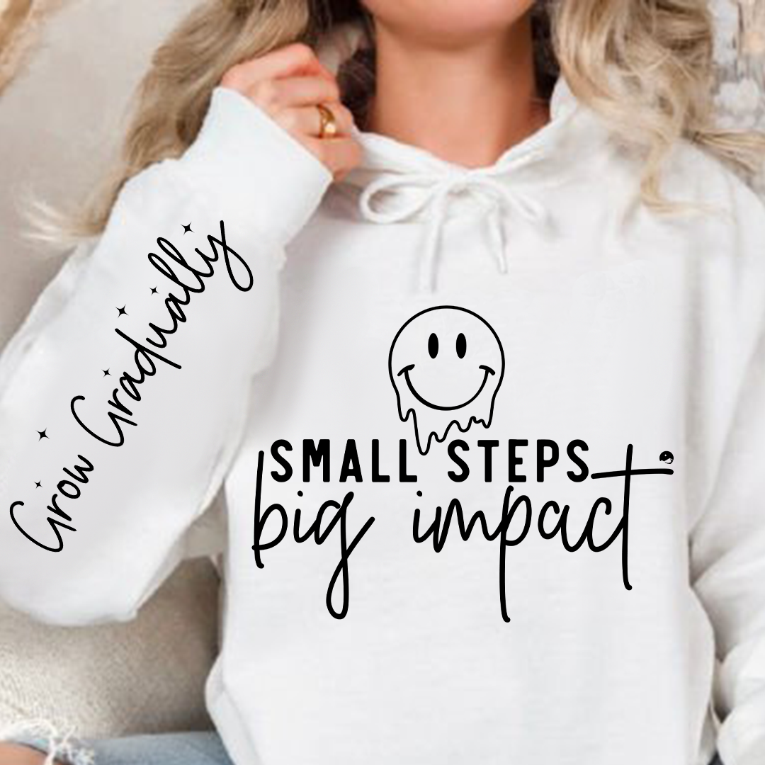 Hoodie Unisex Small Steps Big Impact