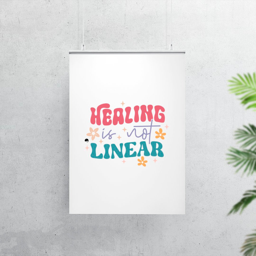 Matte Vertical Posters Healing Is Not Linear