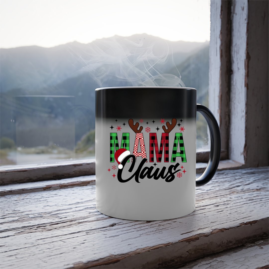 Mug Mama Claus Christmas Pattern Design