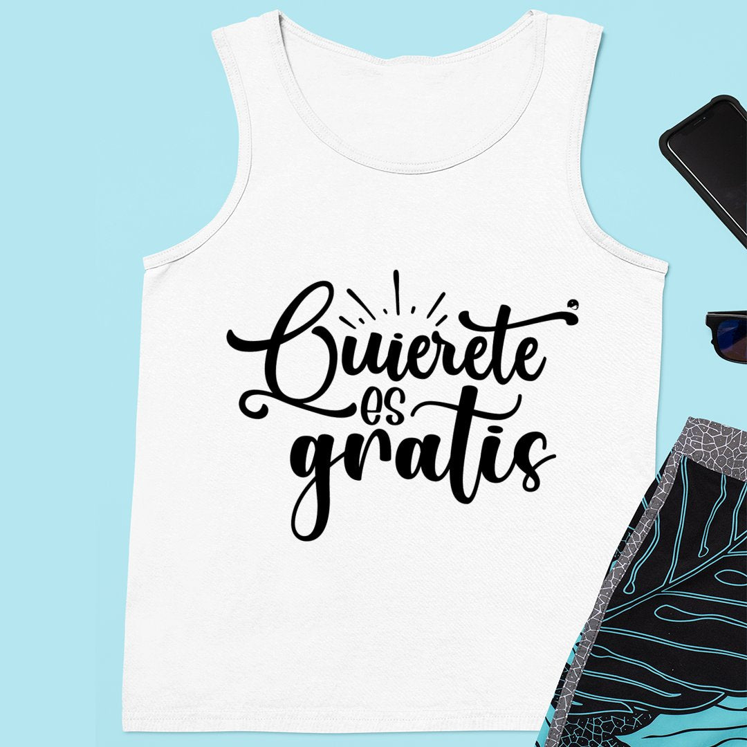 Unisex Jersey Tank Quierete Es Gratis