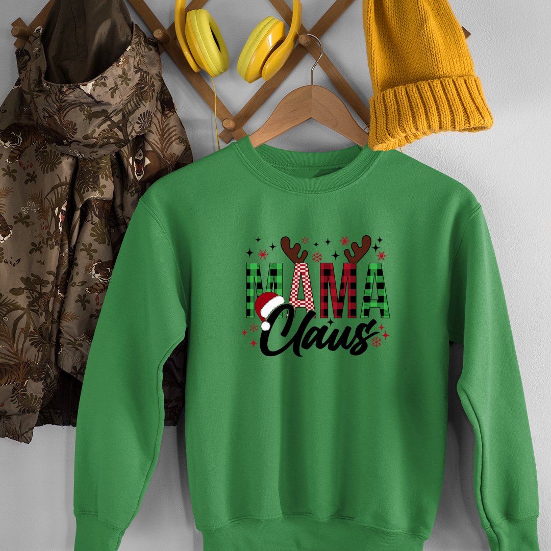 Sweatshirt Unisex Mama Claus Christmas Pattern Design