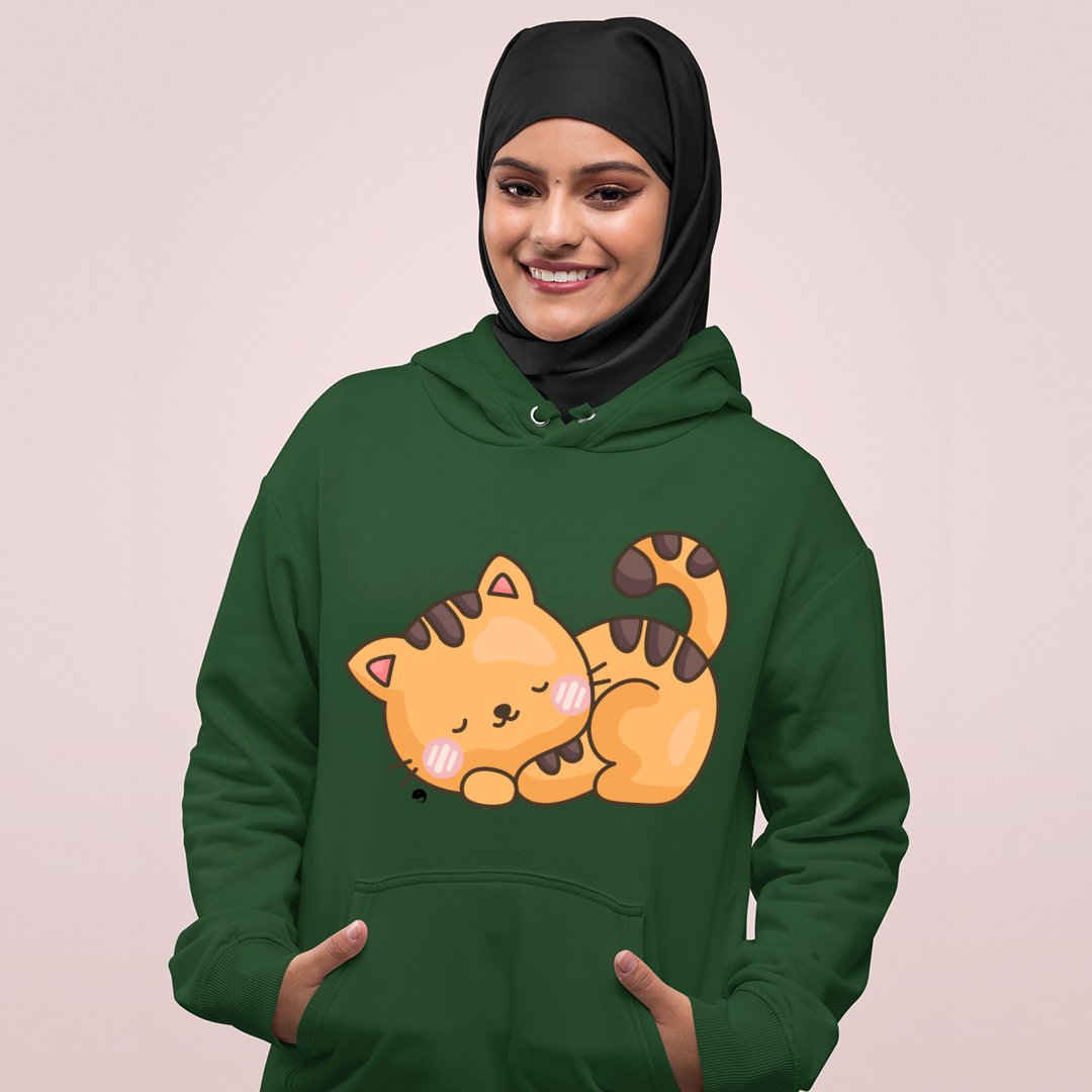 Hoodie Unisex Cute Cat