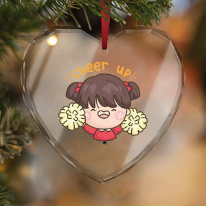 Crystal Glass Ornament Cheer Up