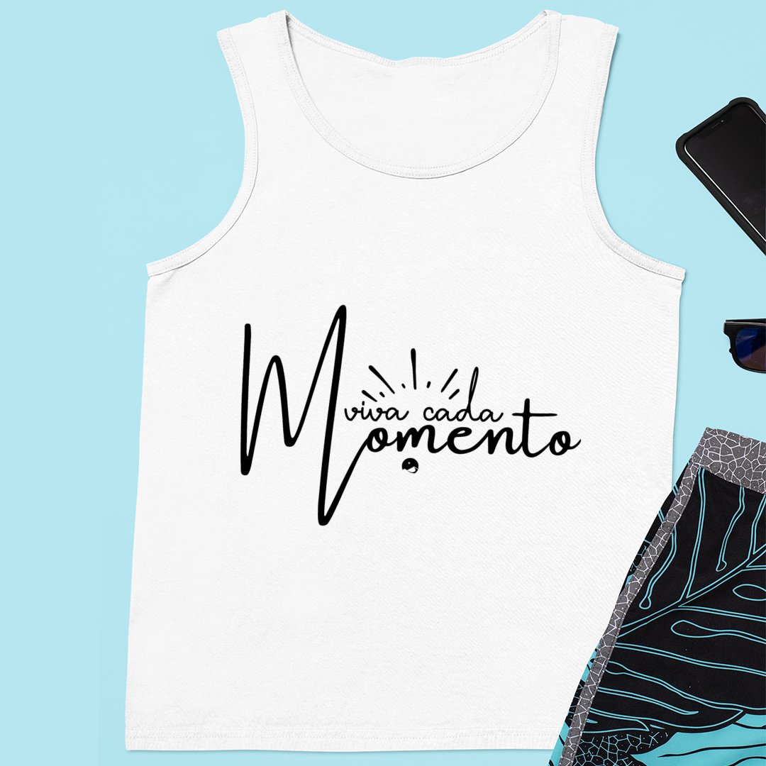 Unisex Jersey Tank Viva Cada Momento