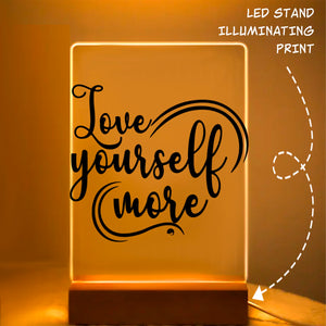 Glass Acrylic Love Yourself More