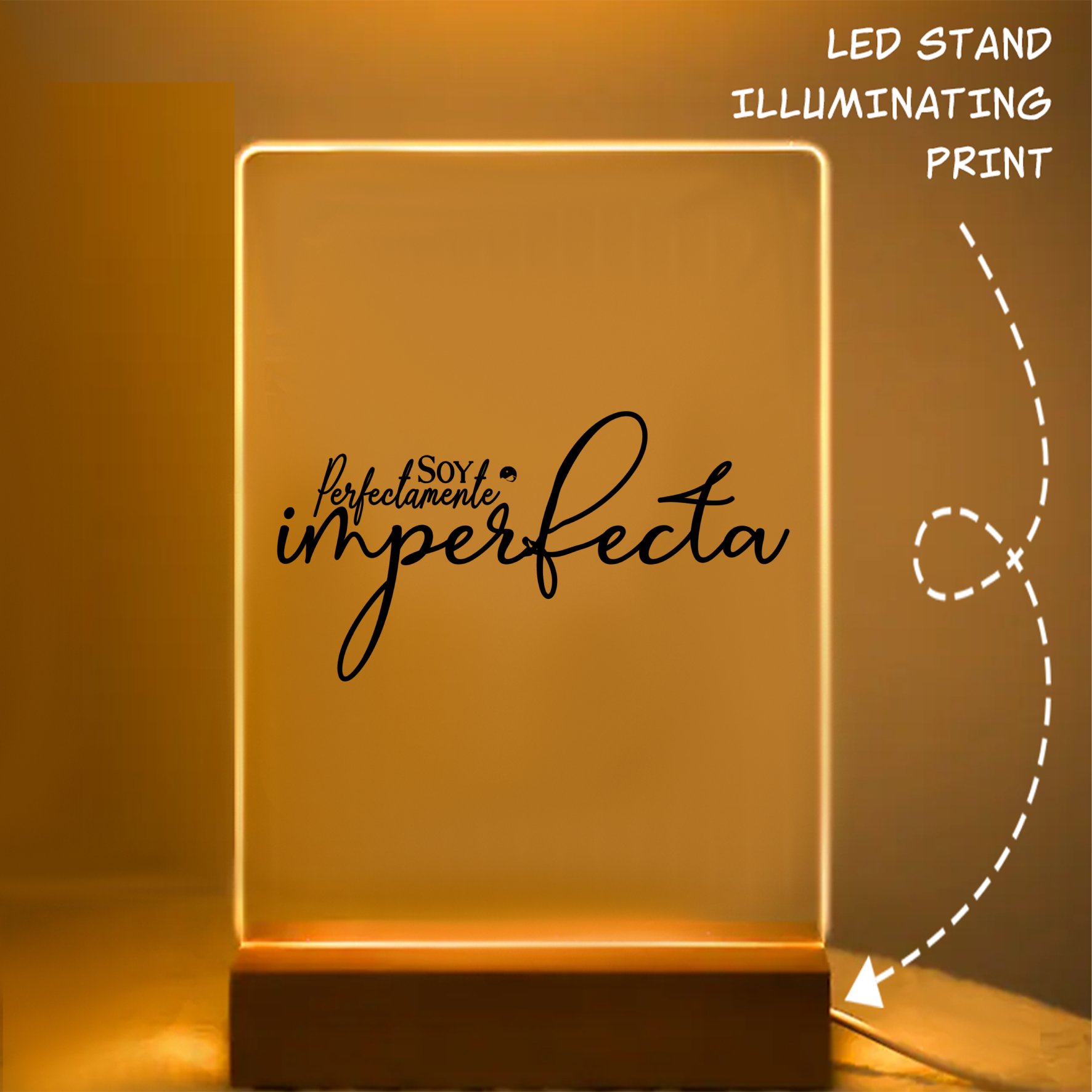 Glass Acrylic Soy Perfectamente Imperfecta
