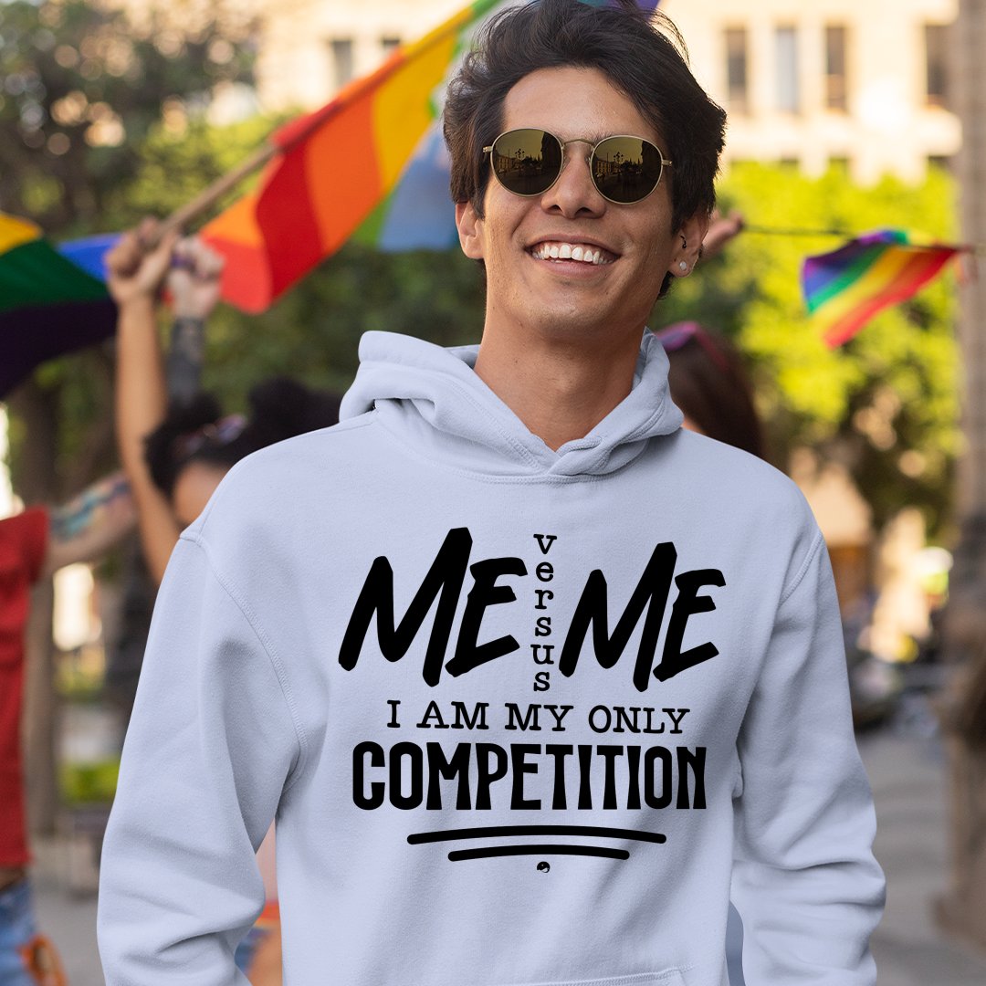 Hoodie Unisex I Am My Only Competition