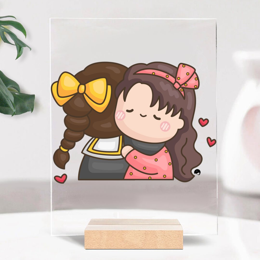 Glass Acrylic Hugs
