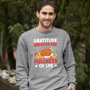 Sweatshirt Unisex Gratitude Unlocks The Fullness Of Life