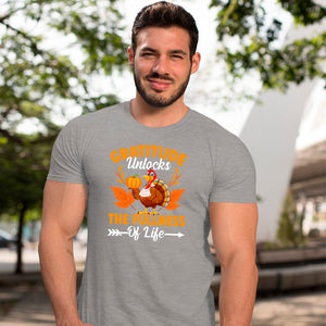 T-shirt Gratitude Unlocks The Fullness Of Life