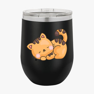 Wine Tumbler Cute Cat