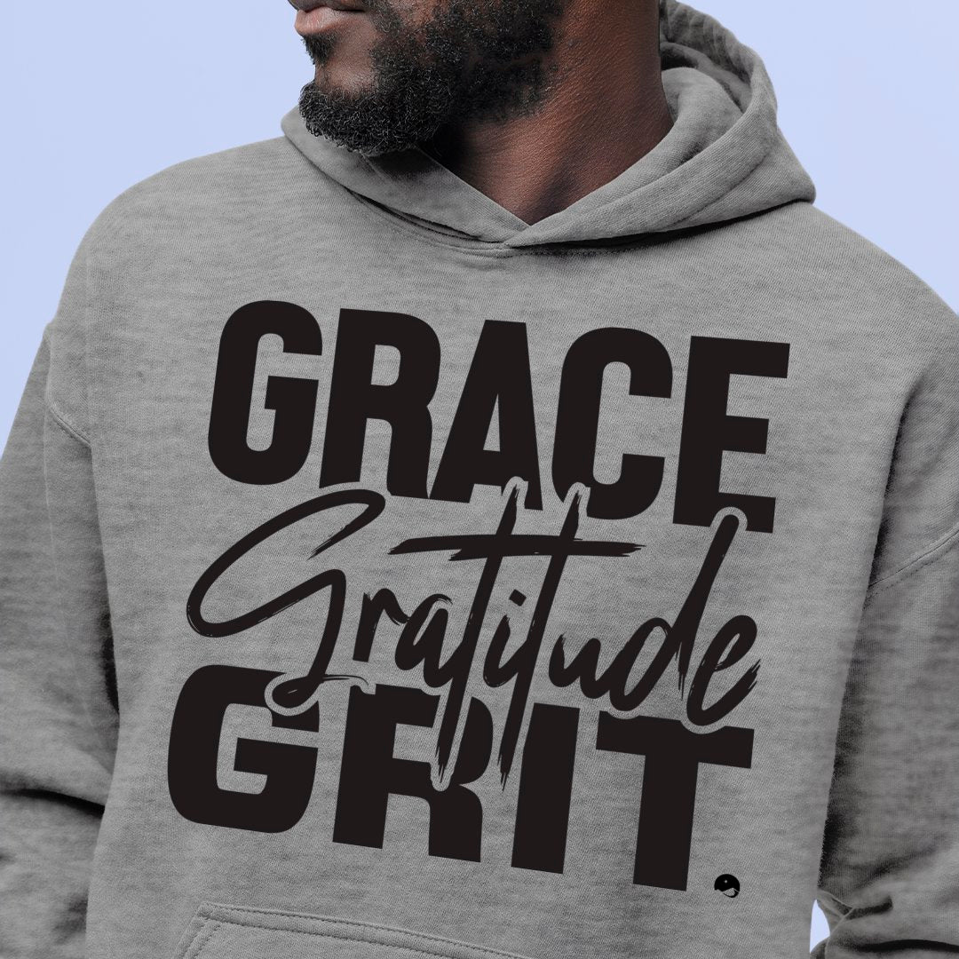 Hoodie Unisex Grace Gratitude Grit