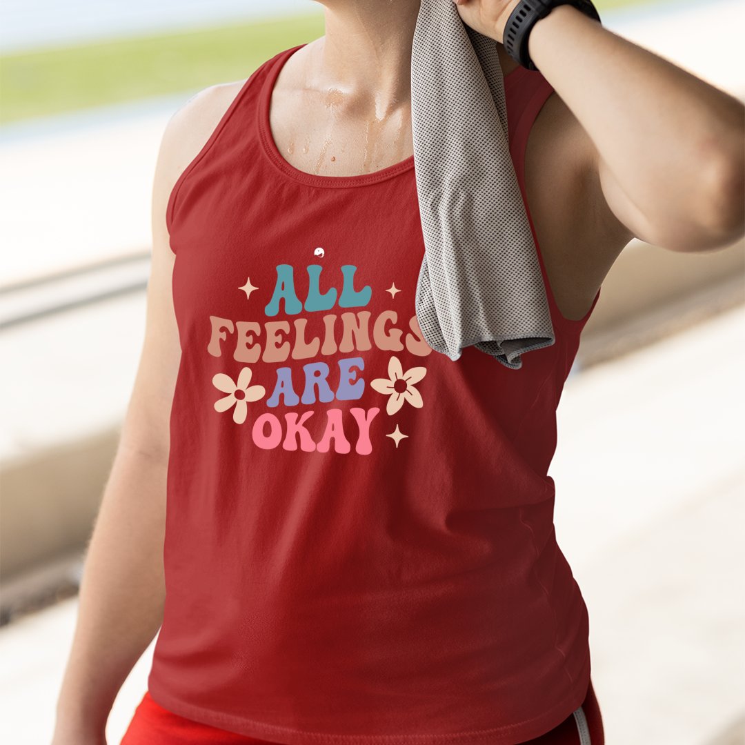 Unisex Jersey Tank All Feelings Are Okay