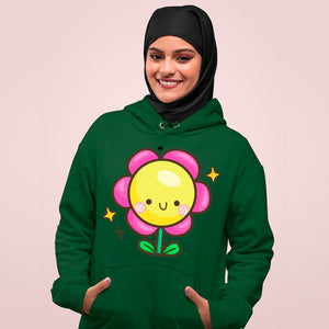 Hoodie Unisex Happy Flower