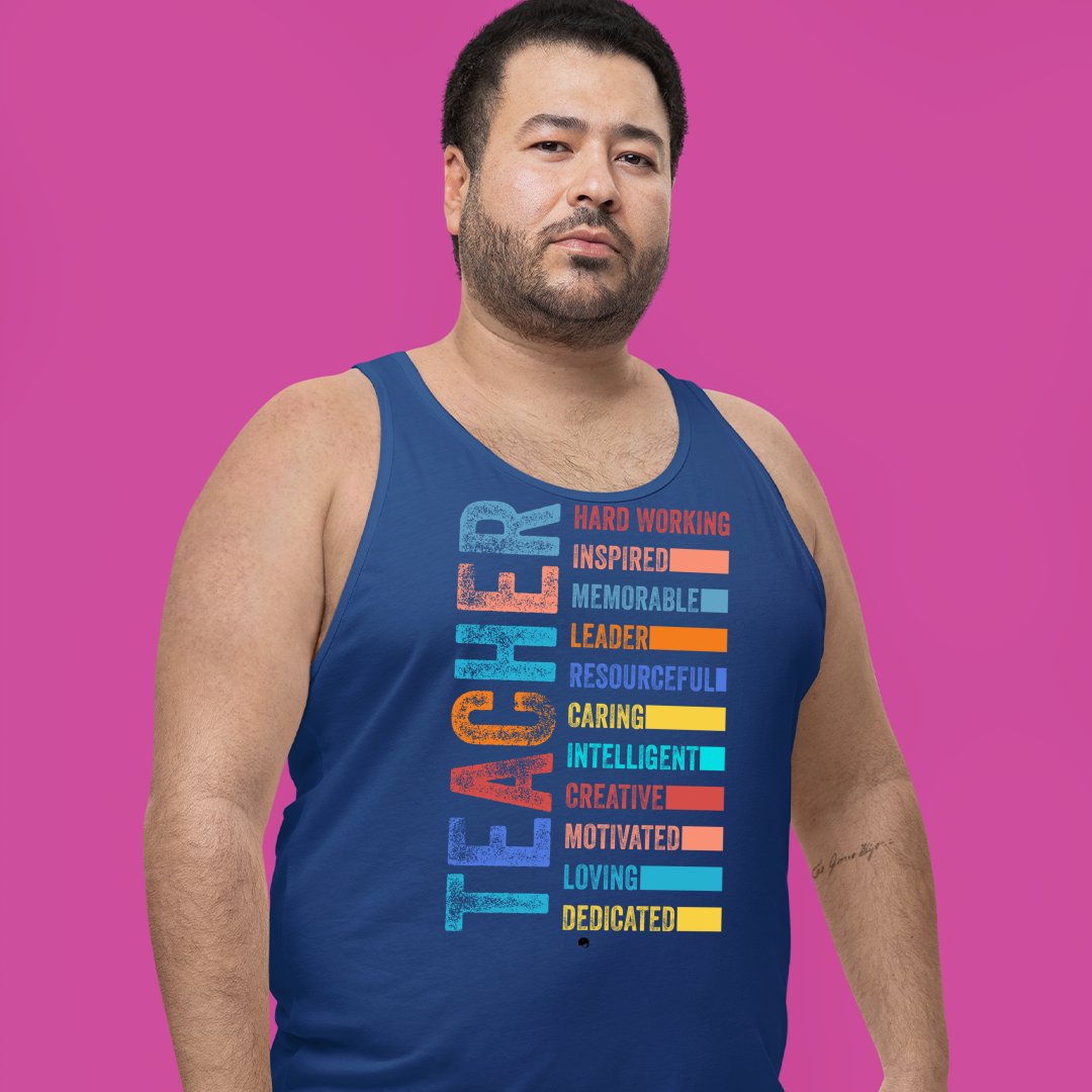 Unisex Jersey Tank Teacher Is