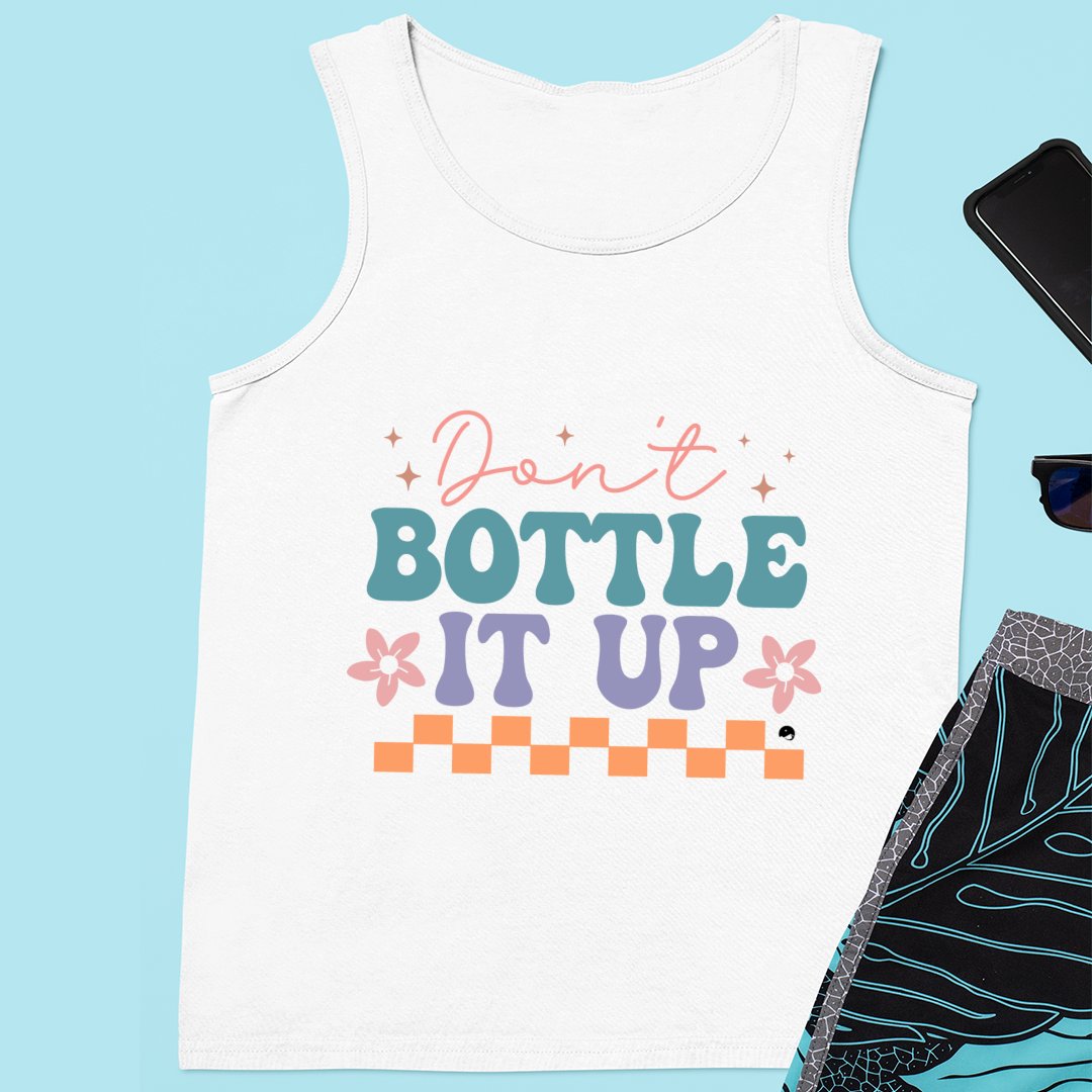 Unisex Jersey Tank Don't Bottle It Up