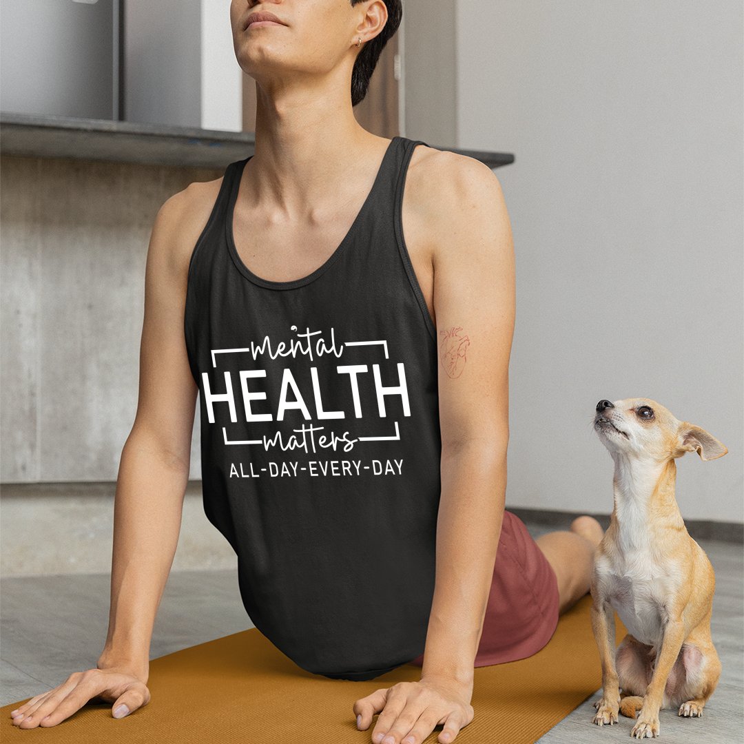 Unisex Jersey Tank Mental Health Matter All Day Every Day